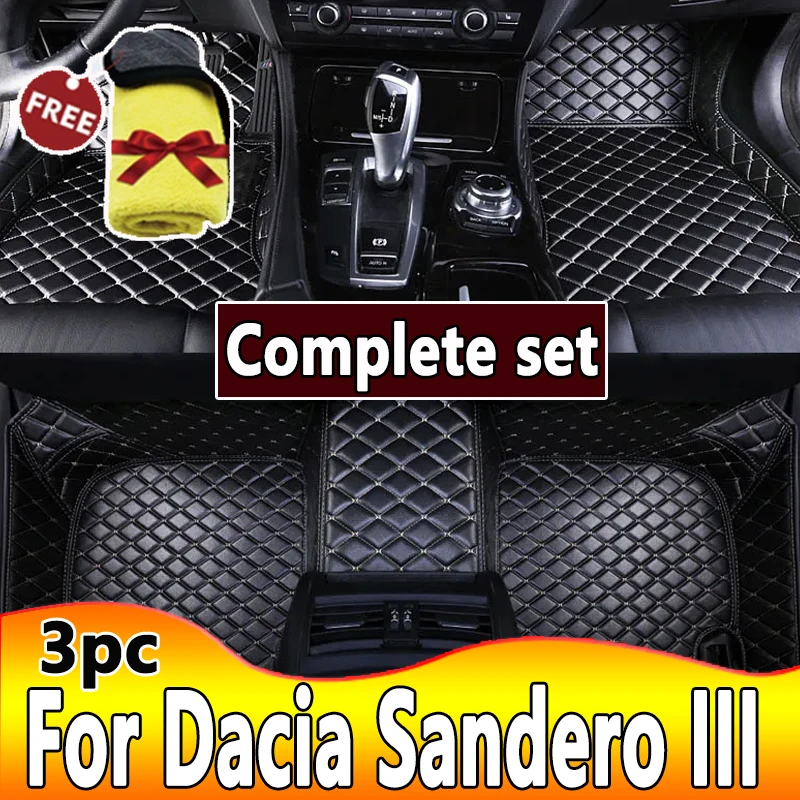 

Car Floor Mats For Dacia Sandero III DJF 2020 2021 2022 Dustproof Car Mats Floor Tapetes Para Carro Car Accessories Interior Set