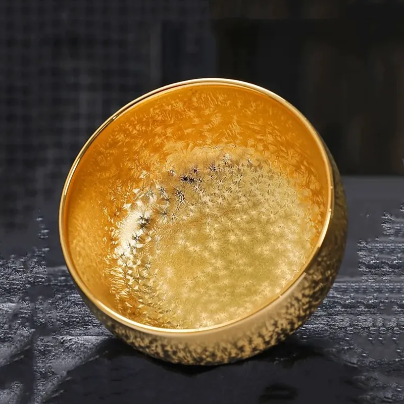 120ml High-grade Silver-plated Ceramic Tea Cup Handmade Zen Master Cup Custom Portable Beauty Teacup Chinese Tea Accessories