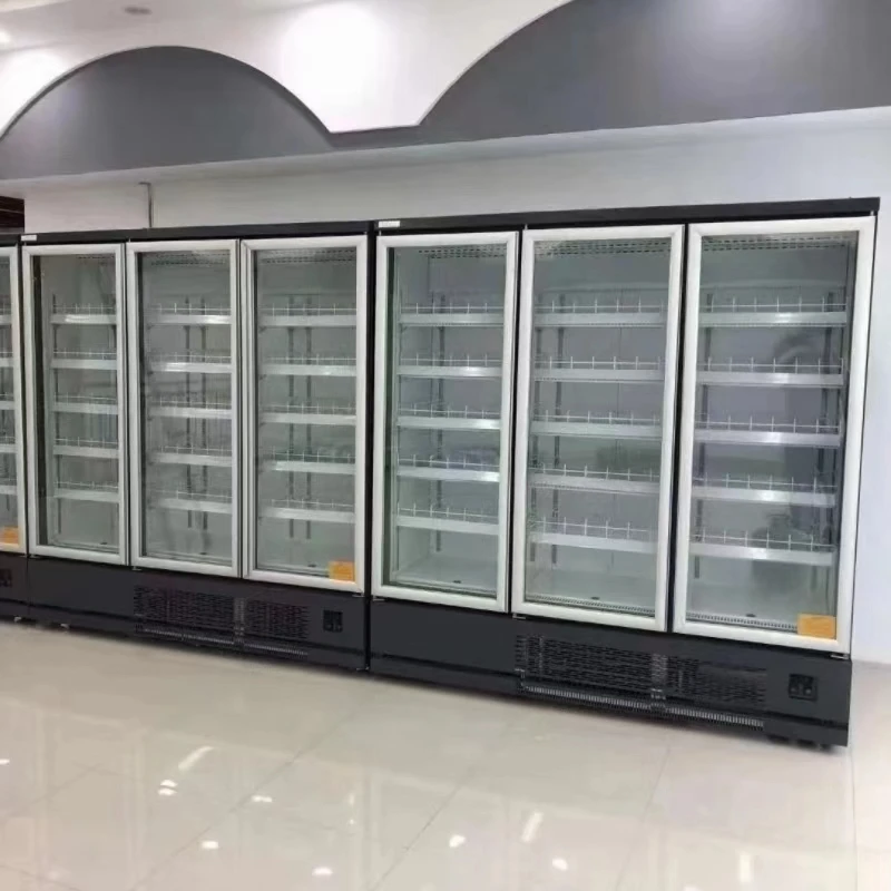 Air-Cooled Display Freezer with Compressor Glass Door Supermarket Fridge for Ice Cream and Drinks Cooler Refrigerator in One - Image 3