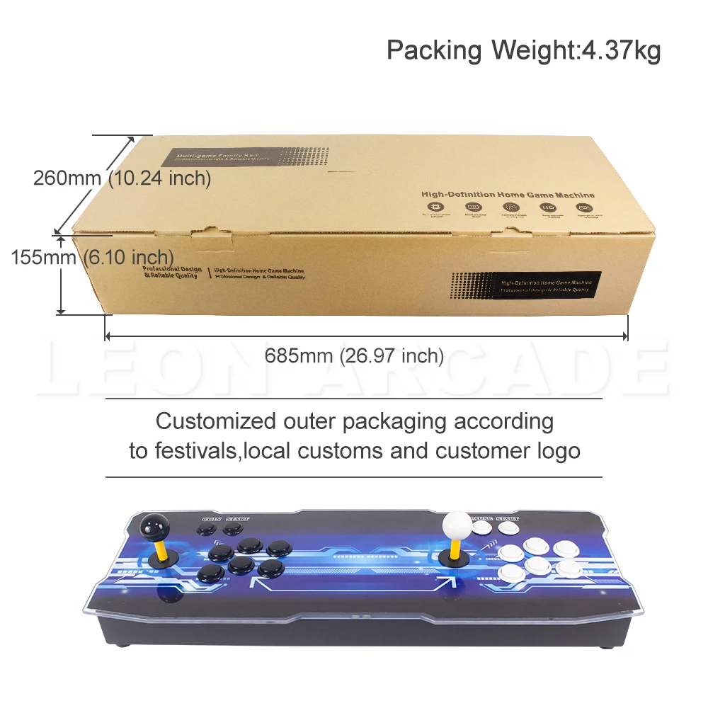 ARCADE Game Console Pandora Box 3d Wifi 8000 Games 6 Button Joystick 2 Players Controller Retro Pandora Arcade Console Game