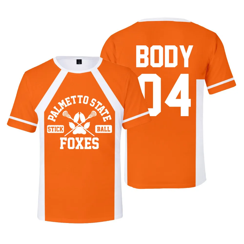 

New The Foxhole Court Palmetto State Foxes Lacrosse Jersey Cosplay WILDS MINYARD 3D T-shirt Men/Women Clothes Tees XXS-6XL