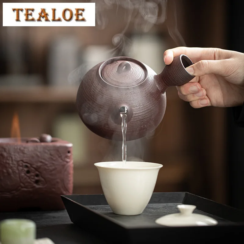 450ml Handmade Stoneware Teapot Heater Tea Stove Kettle Stand Warmer Candle Heating Furnace Chinese Kung Fu Tea Set Accessories