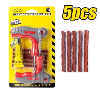 Universal Tubeless Tire Repair Kit for Car, Bike, Truck & Motorcycle 1