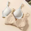 Front Open Nursing Bra Maternity Jelly Gel Laser Cutting Seamless Underwear Ultra Thin Breastfeeding Bra For Pregnant Women 5