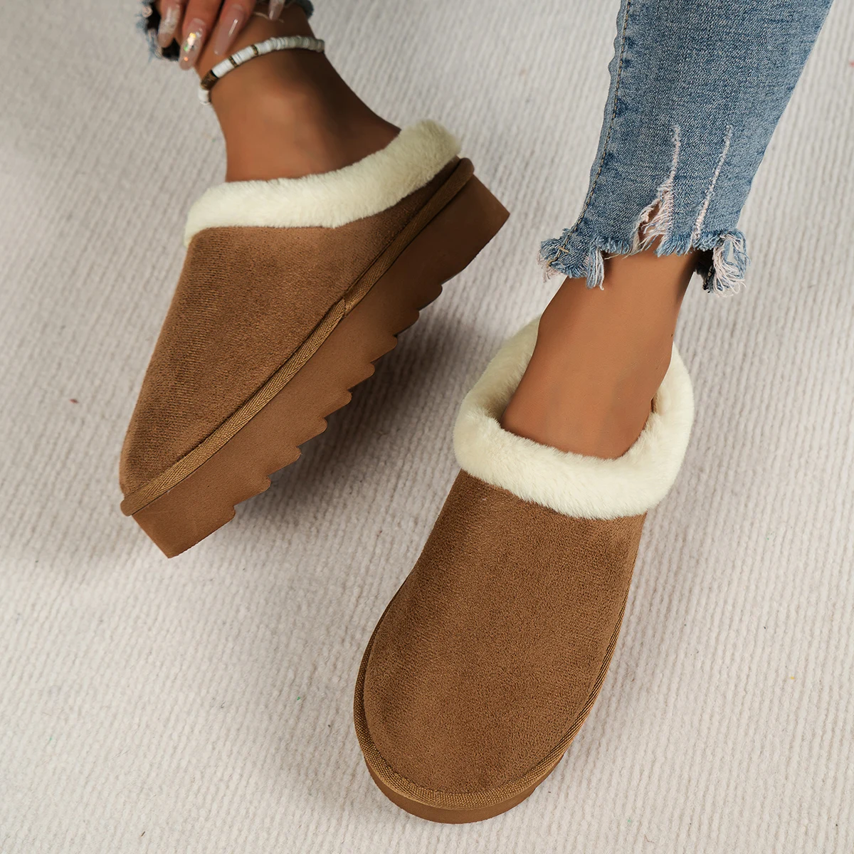 Women's Fluffy Slippers Canada | EvaCozy™ Warm Winter Shoes
