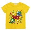 70s 80s Arcade Game Cute Bubble Bobble T-Shirt Kids 100% Cotton Short Summer Short Sleeve Casual Clothes Tee-shirt High Quality 5