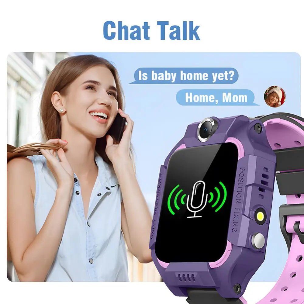 2024 Q19 Kids Smart Watch Kids GPS WIFI 2G Sim Card LBS Tracker SOS ...