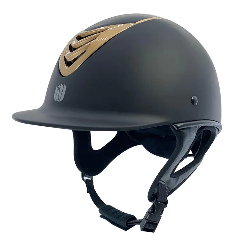 58-62cm Ultra Light Adults Equestrian helmet Riding helmet Knight Hat Removable Brim Speed helmet Horse Riding Acc 6