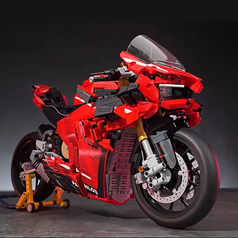 

1:5 Motorbike Building Bricks Model City Racing Auto MOC Blocks Kit Plastic Toys for Kids Boys Adult Technical Birthday Gifts