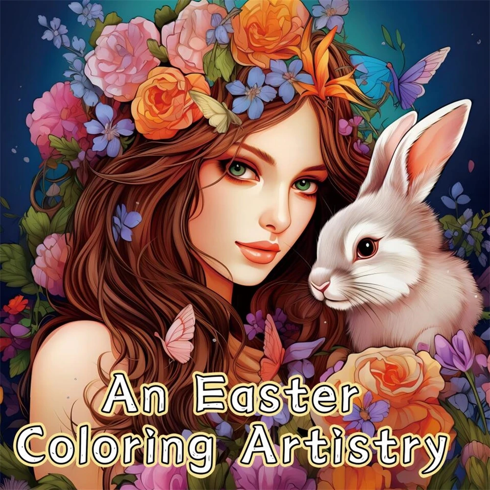 

1pc Art Coloring Book 22 Page Coloring Books Gift For Birthday Party Relieve Stress Kill Time Graffiti Painting Drawing Art Book