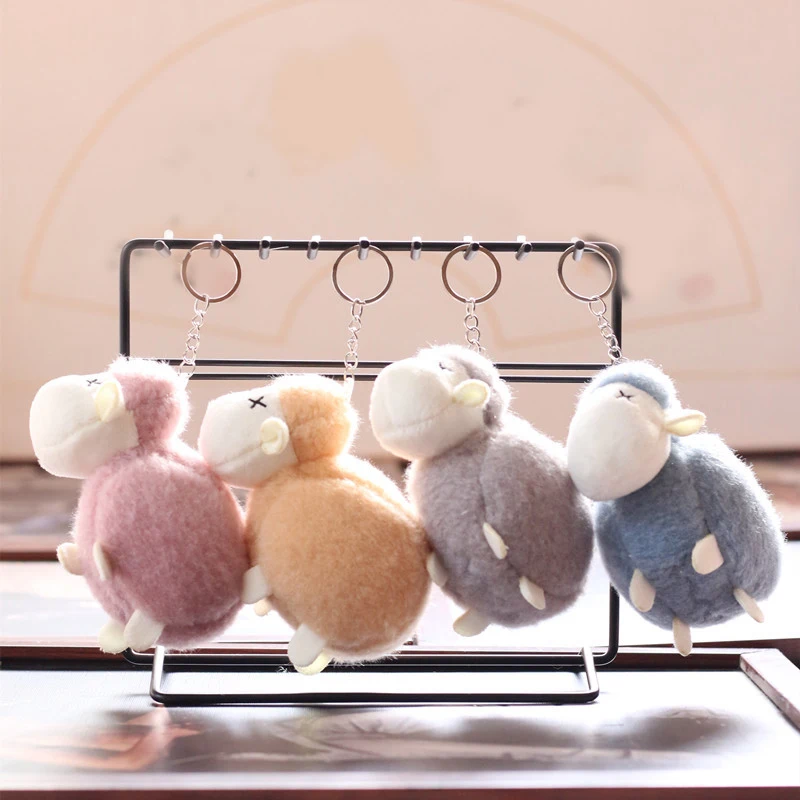 

Cute Little Sheep Pendant Plush Doll Lamb Doll Mini Toy Backpack Car Decoration Key Pendant Key Ring Children Birthday Gift