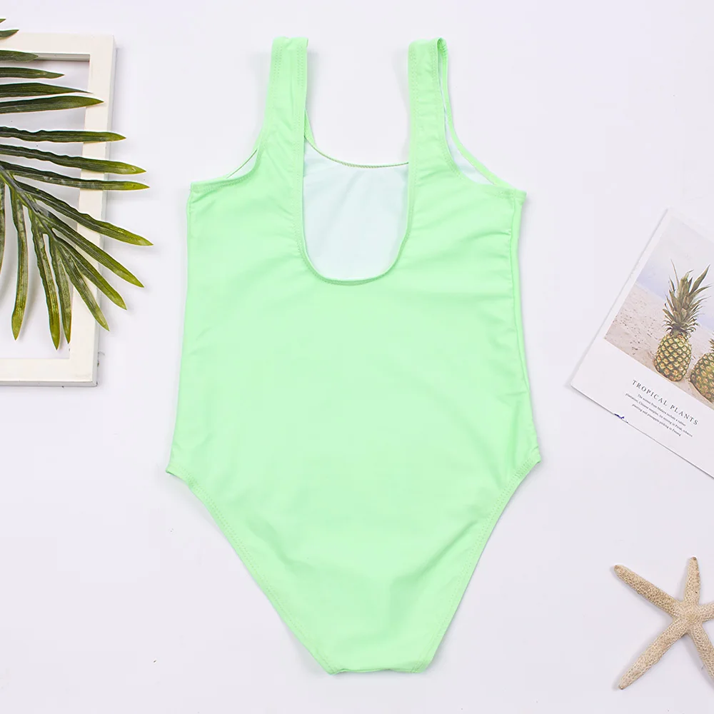 Kids Girls Swimsuit Swimwear Print Children Swimming Suit 5-14 Years Baby Monokini Bathing Suit