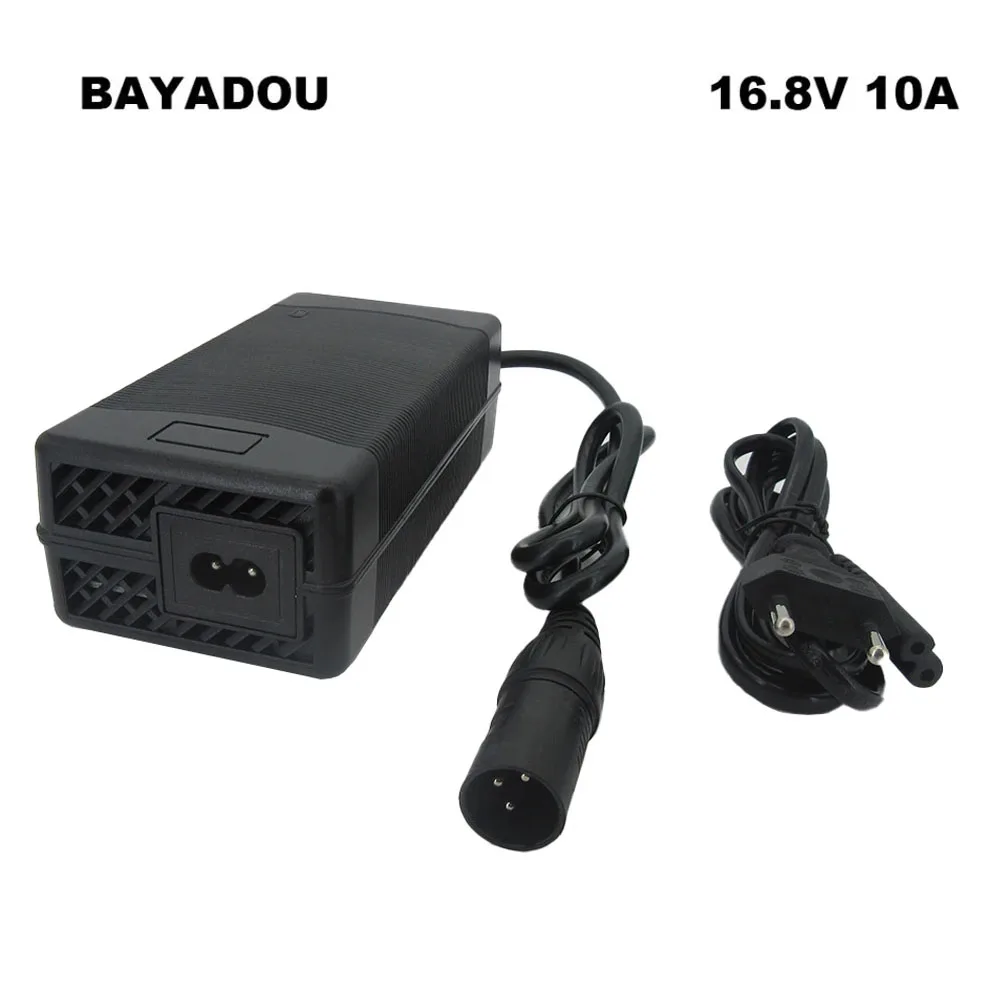 

16.8V 10A Lithium Battery Charger For 4S 14.4V 14.8V Li ion Polymer Electric Tool Fast Batterry Charger XLRM 1+ 2- Connector