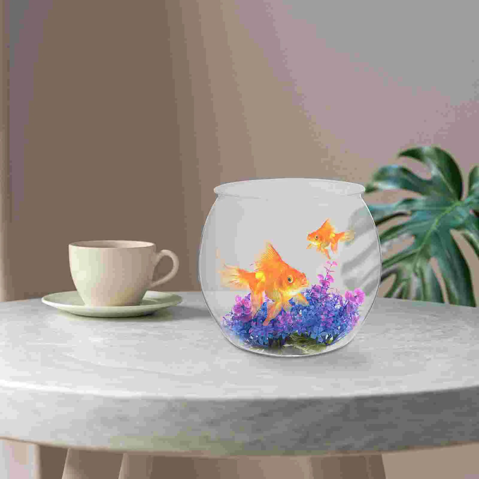 

Desk Fish Tank Micro Landscape Tank Desktop Fish Bowl Fish Tank Ornament Decor