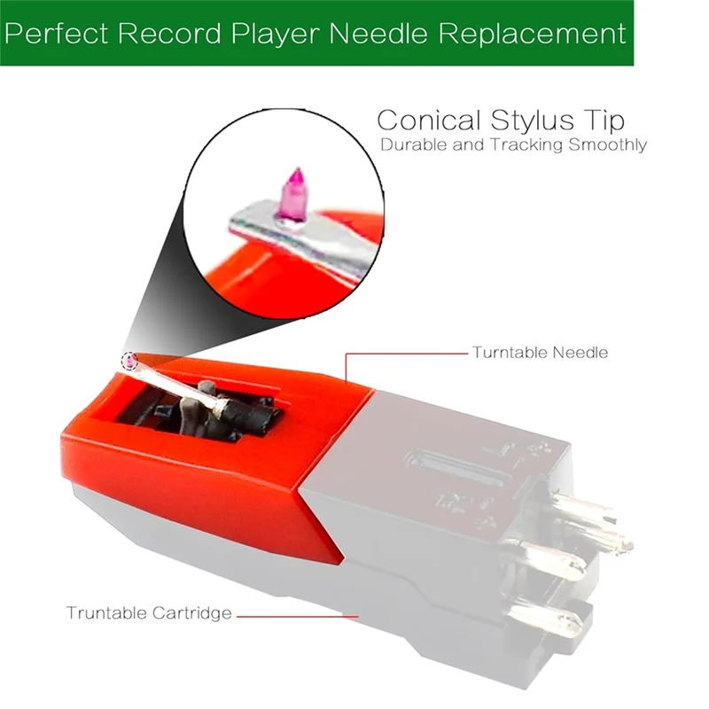 Hot Sale 3 Pack Record Player Needles Replacement With Stylus Cleaning Brush, Turntable Stylus Needles For Victrola,Crosley