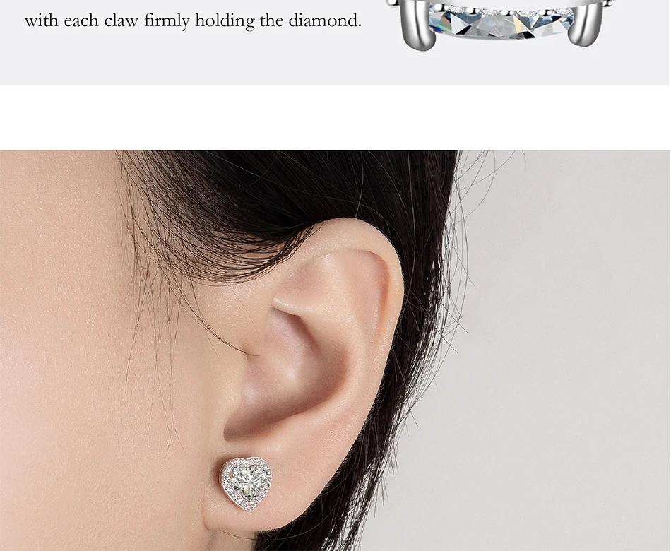 Side view of earrings