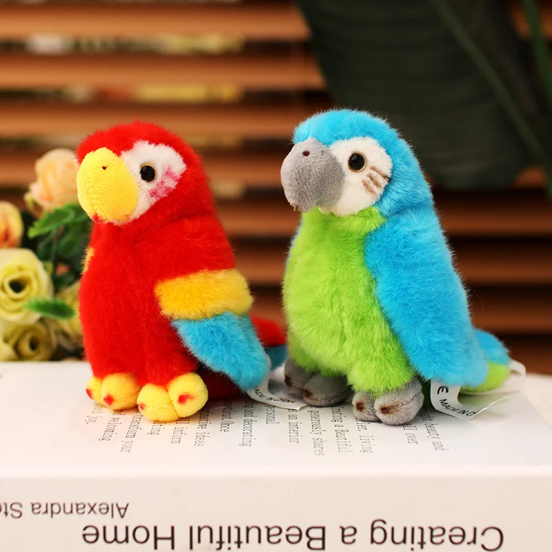 Cute Plush Parrot Toy with Magnet