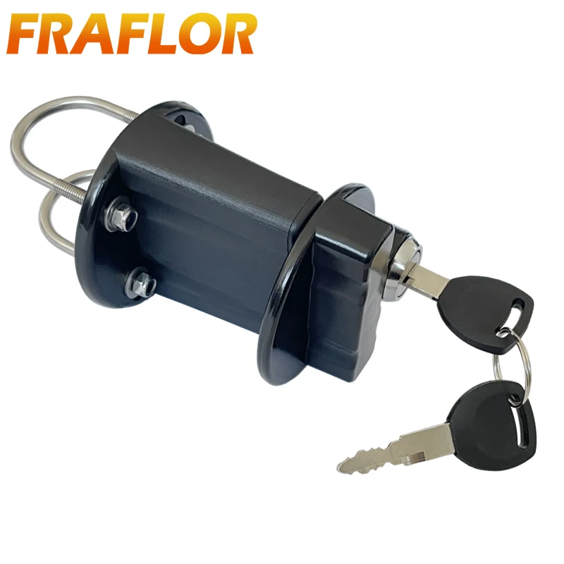 New Bracket Lock Fastener With Key for 3L 5L Fuel Tank Mount Clamp Petrol Can Jerry Cans Holder for Motorcycle Spare Oil Tanks