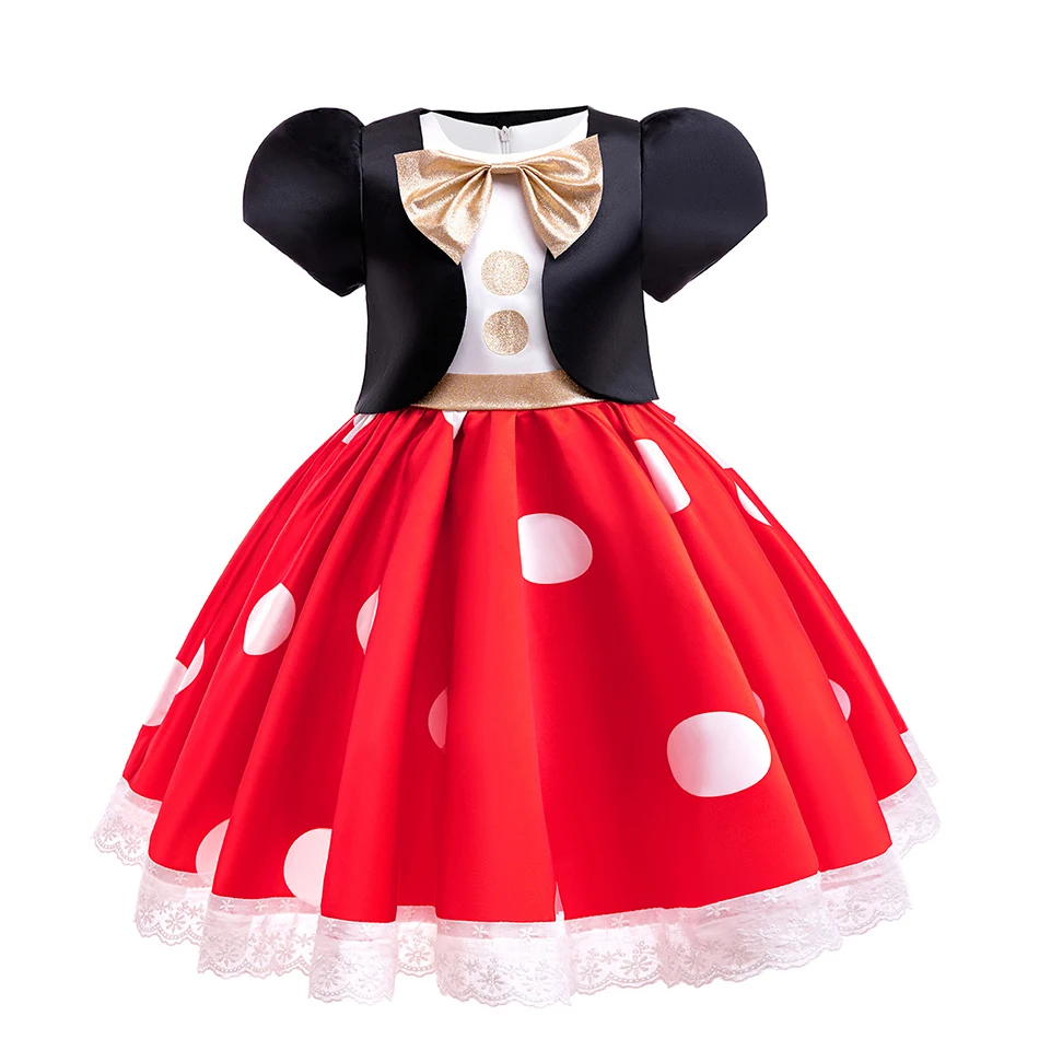Kleines Mädchen Mickey Kleid Kleinkind Kinder Minnie Cosplay Outfits Red  Dot Prinzessin Maus Kostüm Halloween Baby Kleidung - AliExpress, image size:950x950