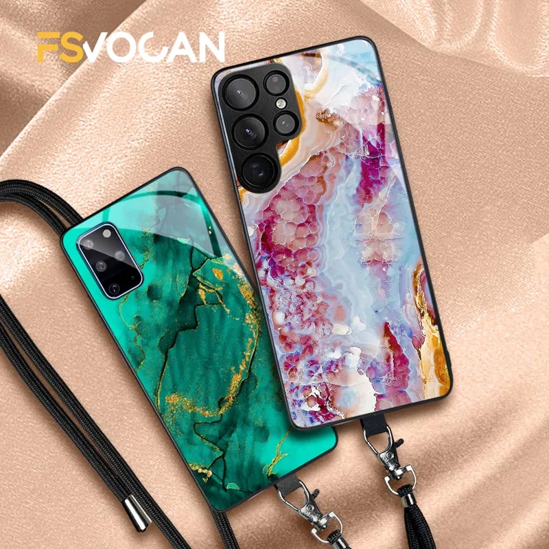 

Чехол Griotte с ожерельем и ремешком для Samsung Galaxy S23 S22 S21 S20 FE S10 Plus A51 A71 A72 A53 A52 A54 A12 A21S A31 A32 A33A34 Ultra A52s