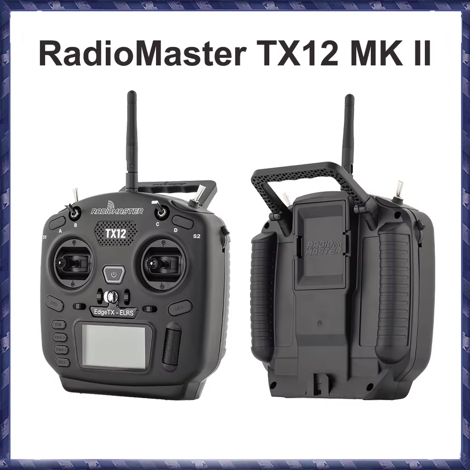 RadioMaster TX12 MKII Radio CC2500/ELRS EdgeTX OpenTX 16CH Multi-Module Compatible Mark 2 MK2 Radio Control Transmitter