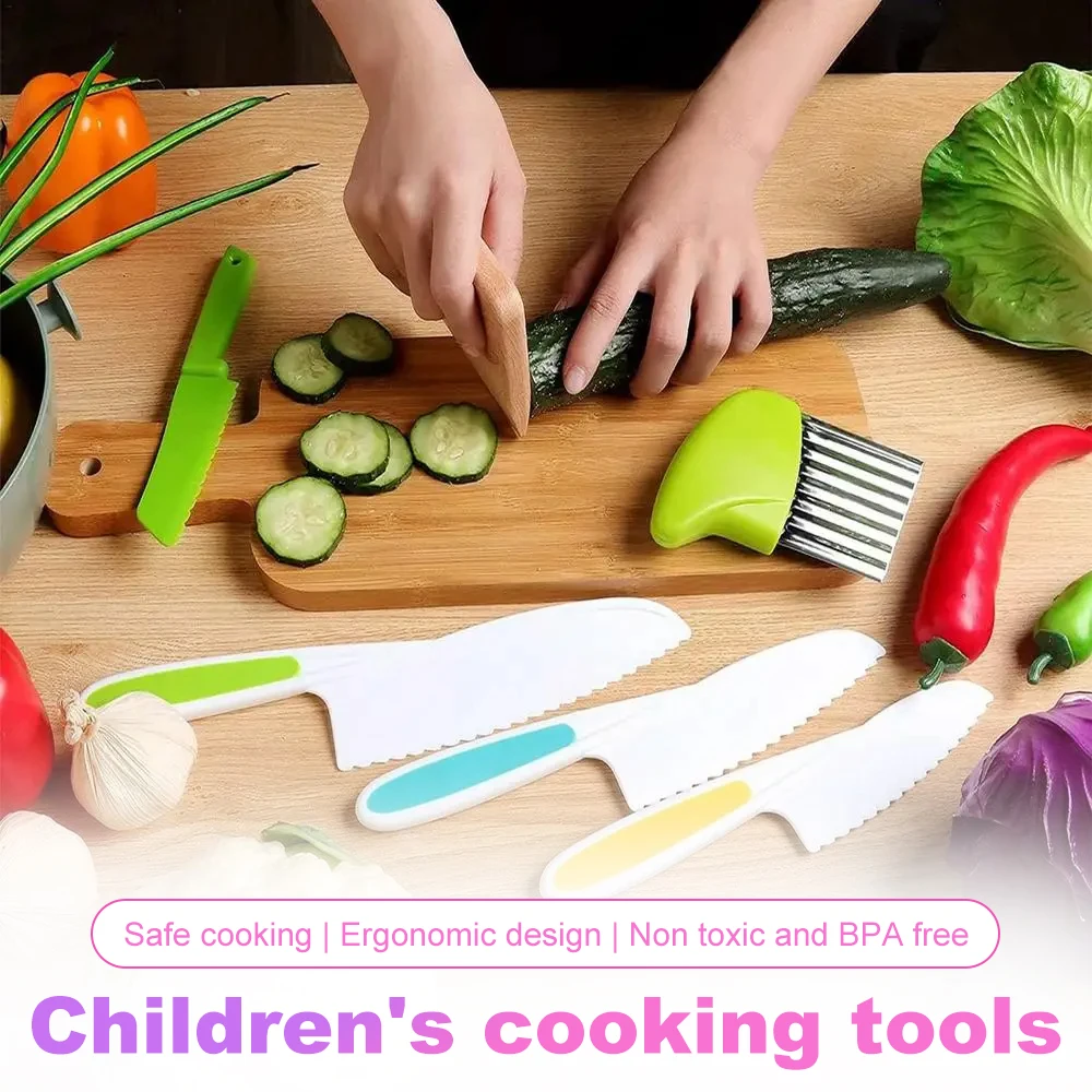 11/13/17PCS Kids Cooking sets Real Cooking Montessori Kitchen Tools for Toddlers Kids Safe Knives for 2/3/4/5/6/7/8 Year Old