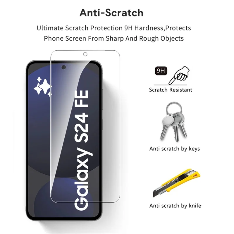3-Pack Ultra HD 9H Tempered Glass Screen Protector