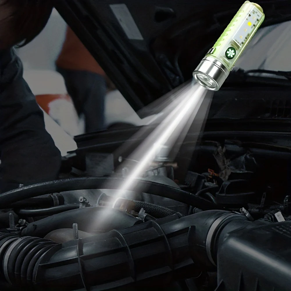 Description Picture 5 of itemLED Flashlight Searchlight Multifunctional Handheld Lantern USB Charging Dimmable Portable Lightweight for Outdoor Accessories