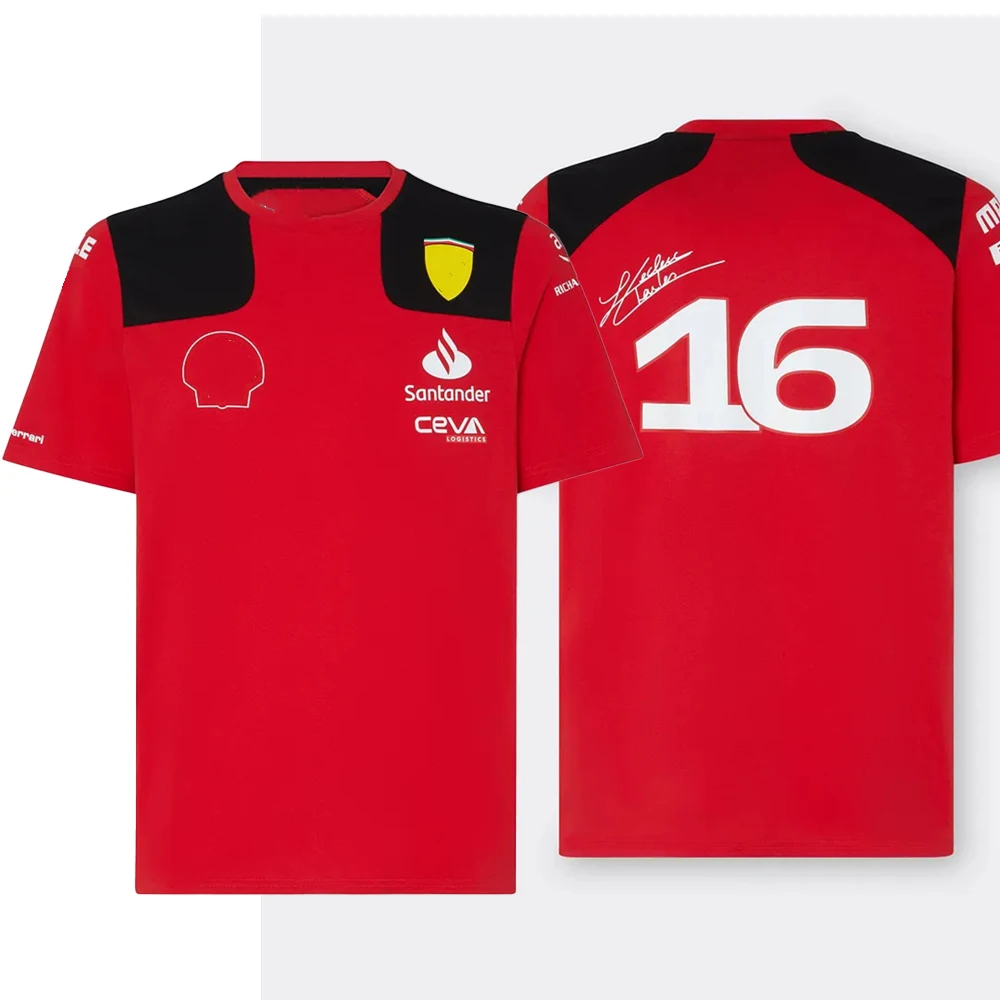 

Charles Leclerc Driver Breathable T-Shirt, Red Team High-Quality Printed Shirt, Casual Sports, 3D, Racing Top, 2024