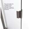 31.75 to 33.25 in. width, Semi-Frameless Pivot Shower Door, Clear Glass, Oil Rubbed Bronze Finish  glass shower door  shower 3