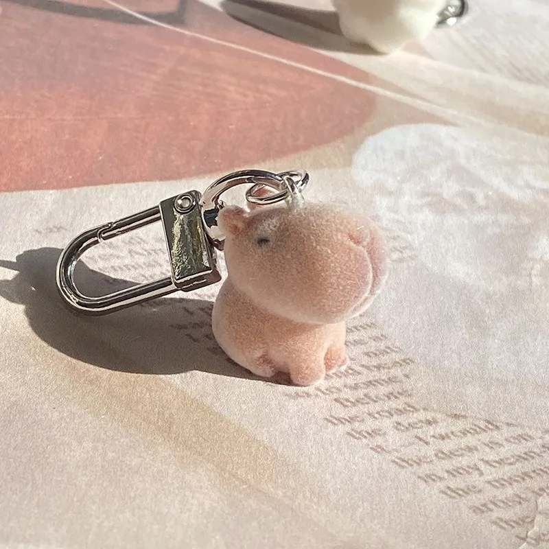 Charming Animal Keychain Collection: 3D Cartoon Resin Doll Pendant