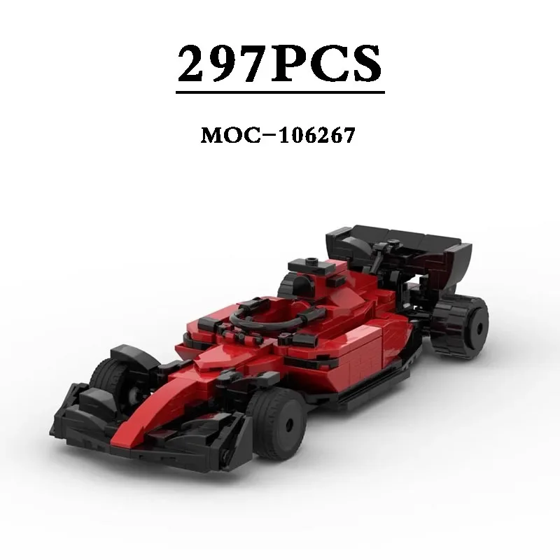 

MOC-106267 Formula F1 Car 8 Grid Car Assembly Car Series Toys 297PCS Building Block Toys Children's Birthday Christmas Toys Gift