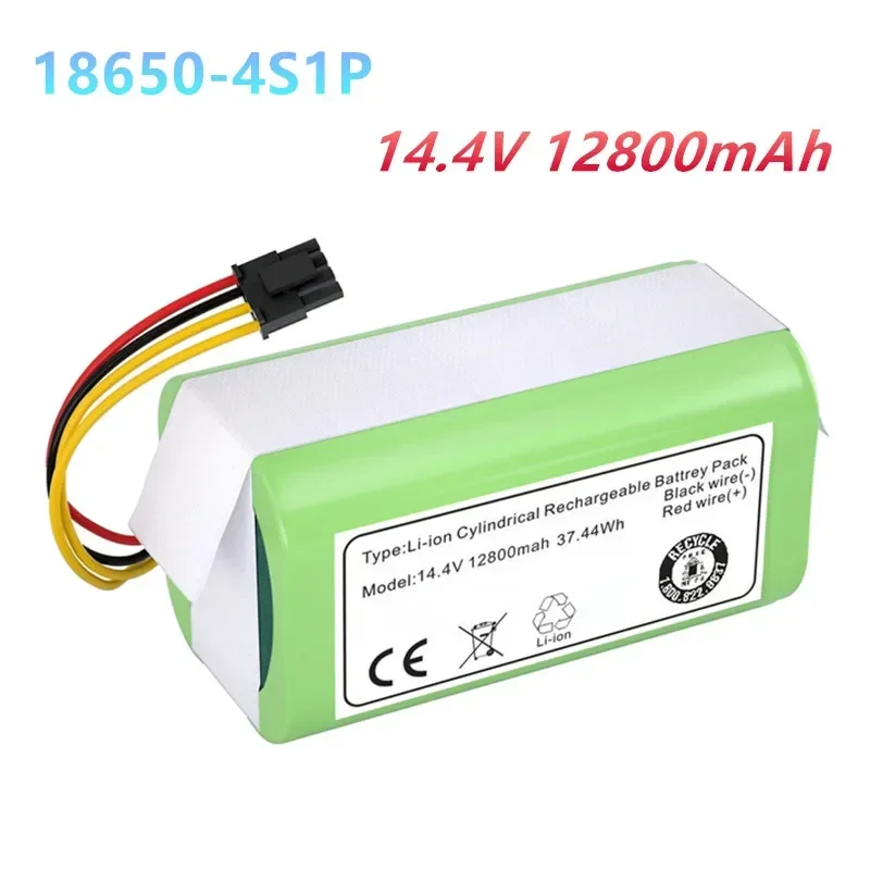 

14.4V12800mAh Li-Ion Battery for Cecotec Conga 1290 1390 1490 1590 Vacuum Cleaner Genio deluxe 370 gutrend echo 520