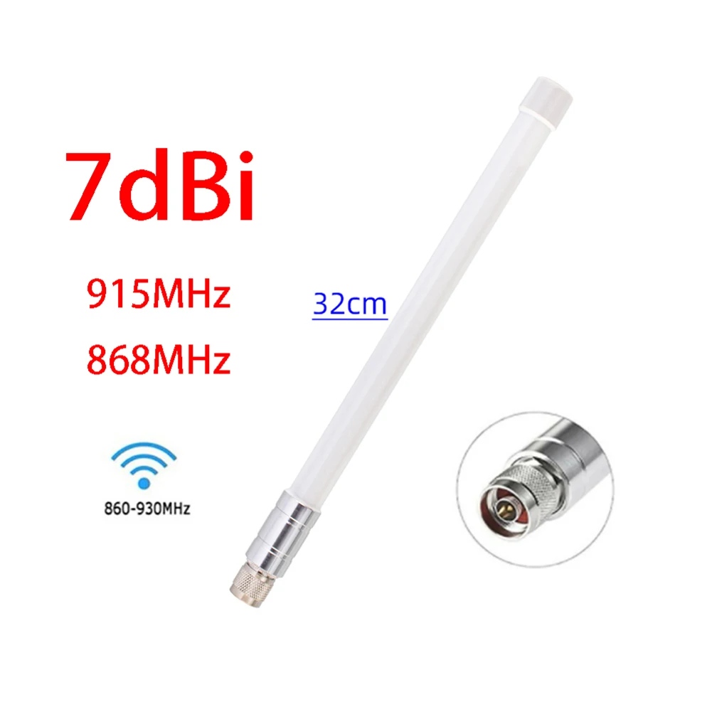 

1pcs 7dBi 868MHz 915MHz Fibreglass Antenna N Male For Helium Hotspot HNT Miner For LORA Antenna Outdoor Signal reception