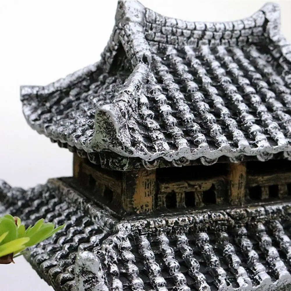 Landscape Decoration Aquarium Ornament Resin Simulation Fish Tank Ornament Fish Tank House Model Aquarium