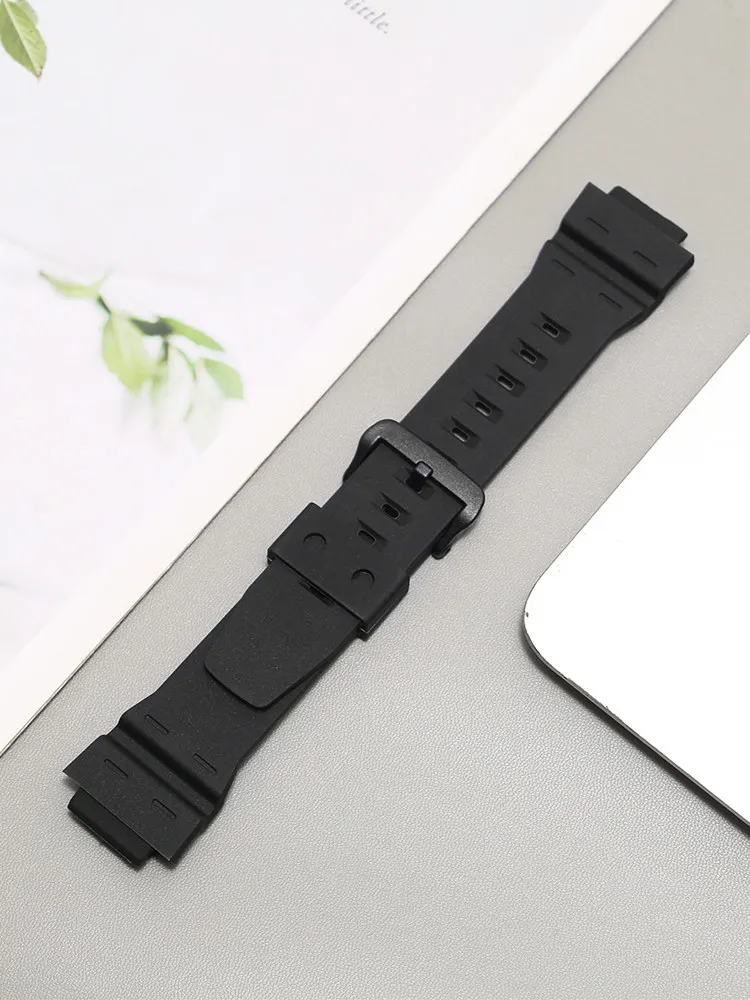 Soft Silicone Sports Watch Strap in Black
