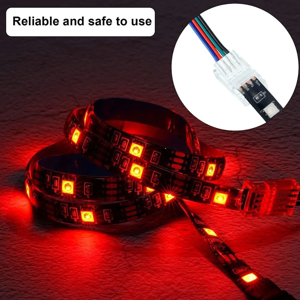 รูปสินค้า ตัวต่อสายไฟ LED 5050 แบบ 2-6 ขา 8/10/12 มม.