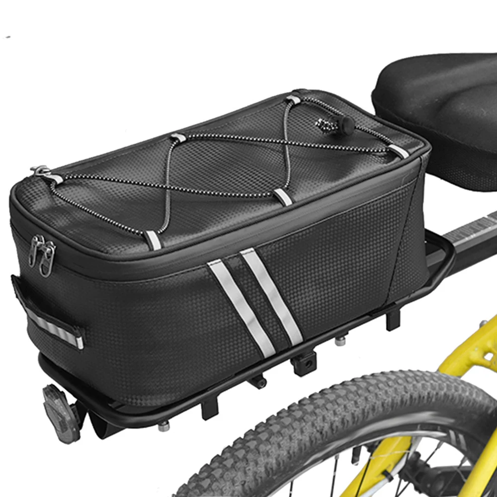 ANMEILU Bike Trunk Bag 7L Bicycle Rear Bag Water Resistant Bike Rack with Waterproof Rain Cover Cycling Bikepacking