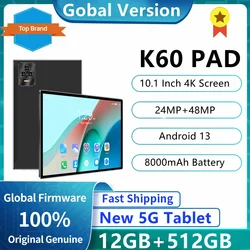 2023 Gobal Version New Tablet 10.1 Inch Android 13 12GB+512GB Tablet Dual SIM Card 4G/5G Phone Call GPS WiFi Bluetooth Tablet Pc