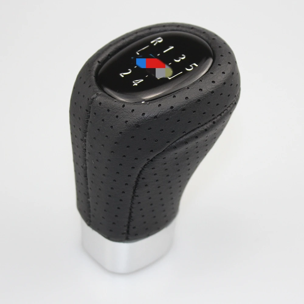 

Mainly Black Gear Car Shift Knob Shifter For BMW 5/6th E81 E82 E87 E88 E90 E91 E92 E93 Leather Plastic Car Gear Shift