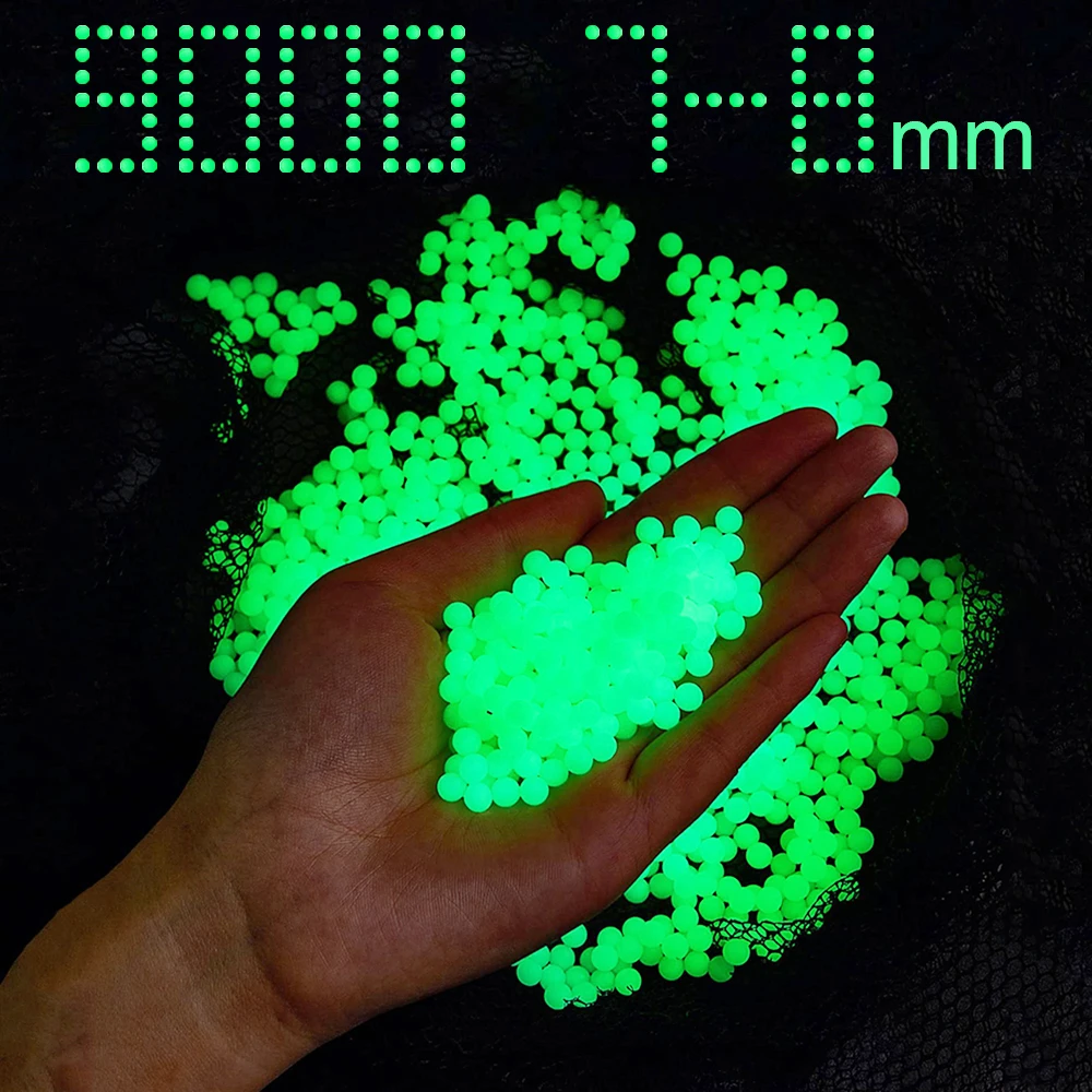 30009000Pcs 78mm Fluorescent Water Bullet Gel Balls Water Bead for
