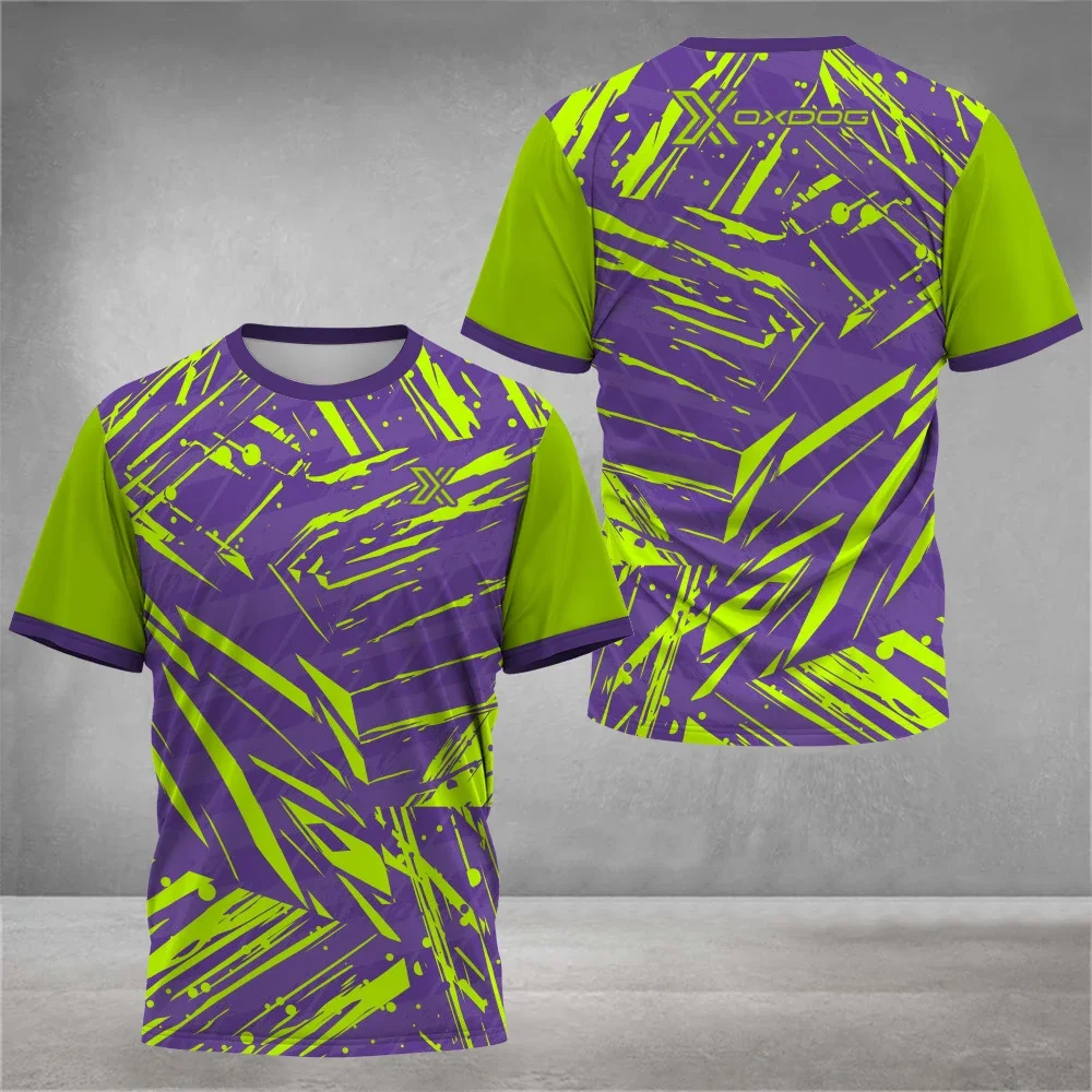 Men's New 3D Printed Football Uniform Men's T-shirt Outdoor Fashion Sports O-neck Short Sleeved Top Fitness Running Sports Shirt