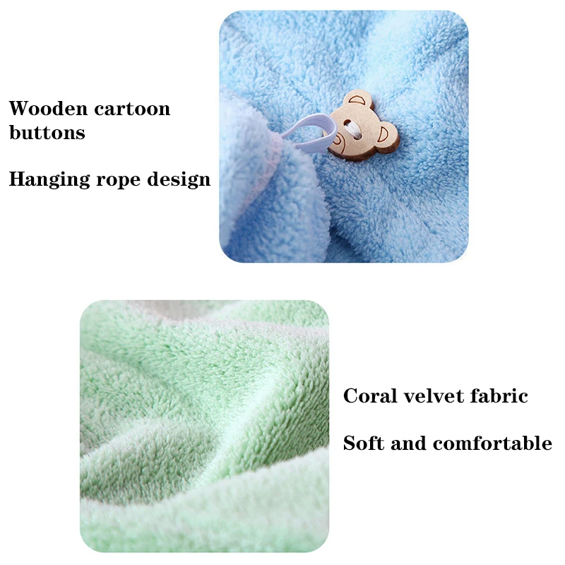 Quick-dry Hair Towel Women Hair Drying Hat Cap Bathroom Hat Bath Microfiber Solid Towel Cap Super Absorption Dry