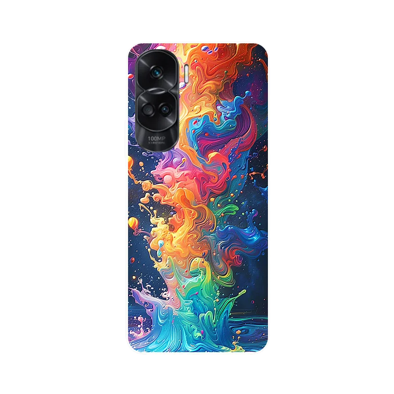 Wolf Painted Shockproof Soft Silicone Phone Case