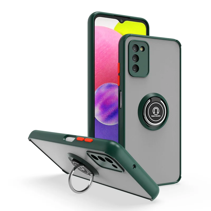 KEYSION Custodia Opaca di Moda per Samsung A03S A02S A03 A21S A20S A11 Anello Trasparente Del Basamento Della Copertura Del Telefono Antiurto per Gal_voghion.com