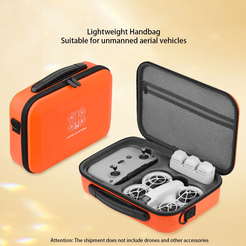 Portable Carrying Case Shockproof PU Travel Bag Waterproof Hard Shell Handbag for DJI NEO Drone Controller Accessories