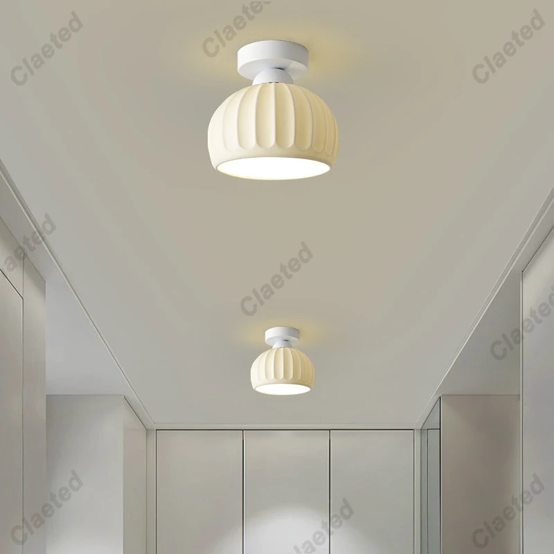 Modern Chandelier Ceiling White Lampshade Hanging Lamp Ceiling Simple Kitchen Bedroom Aisle Restaurant Lighting Lamps
