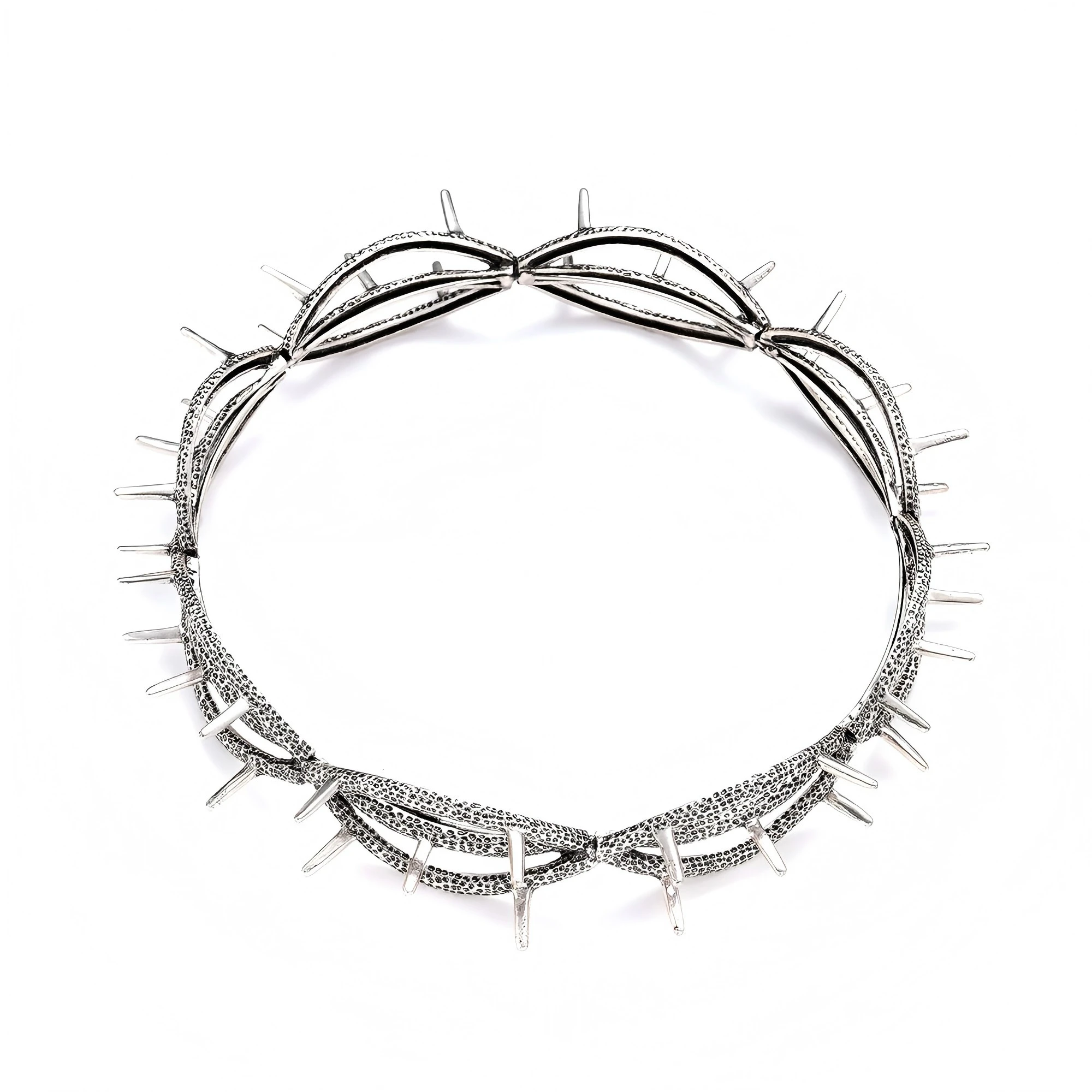 Kendrick Lamar Men's Thorn King Alloy Headband Bracelet Retro Style