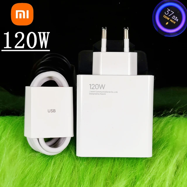 Mi Ultraxiaomi 120w Gan Quick Charger With Usb C Cable For Mi 11t Pro &  Poco
