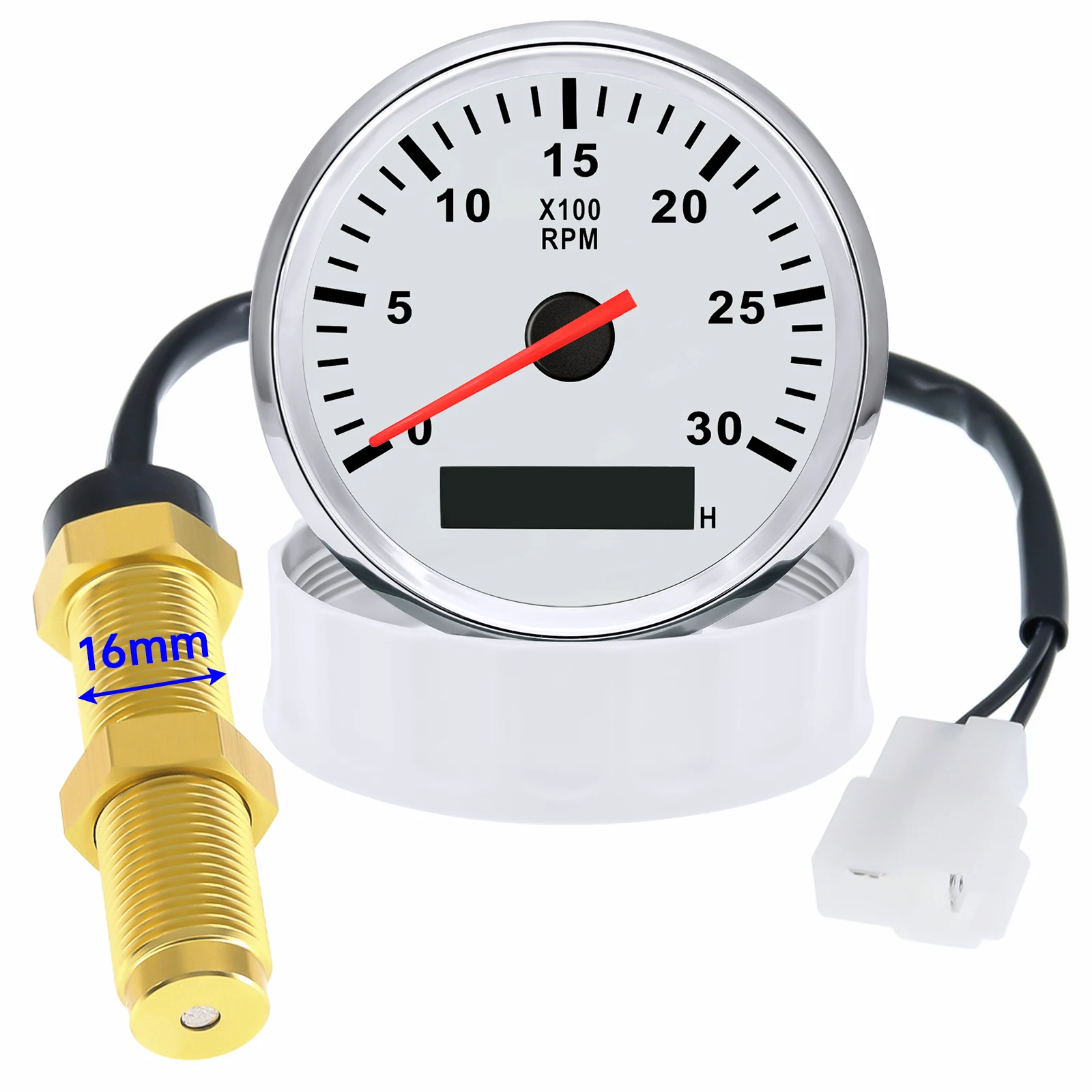 M16/M18 Outboard Tachometer Sensor RPM Tacho Sender for Digital Tachometer Fit Car Truck Yacht Boat Motor Speed Meter Sensor auto speed sensor